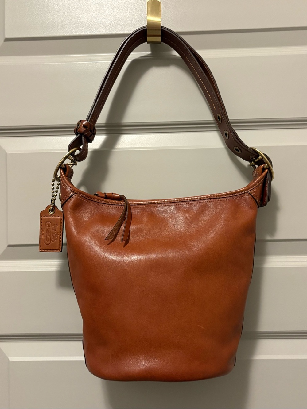 Coach Y2K 2008 Bleecker Duffle 11422 in Cognac/Whiskey